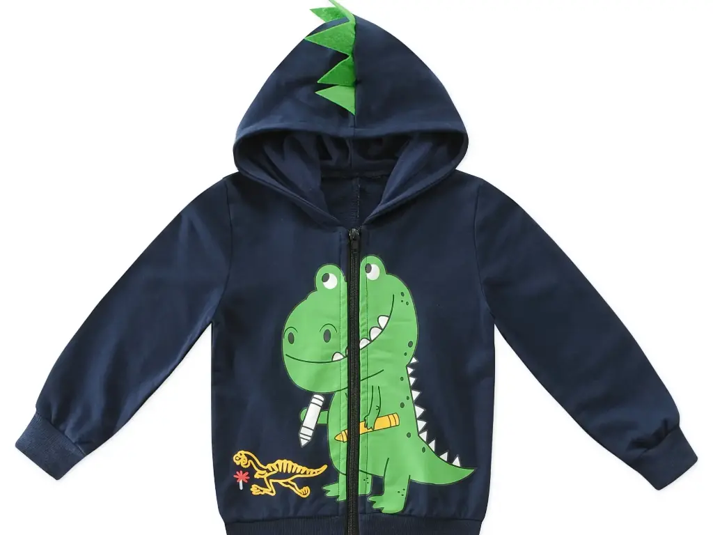 男孩恐龍連帽衫